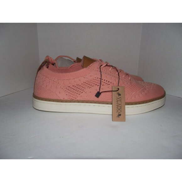 Vlado Women's Pink Knit Sneakers Size 8/39 - Cute & Comfy Kicks For Everyday Adv - Picture 4 of 5